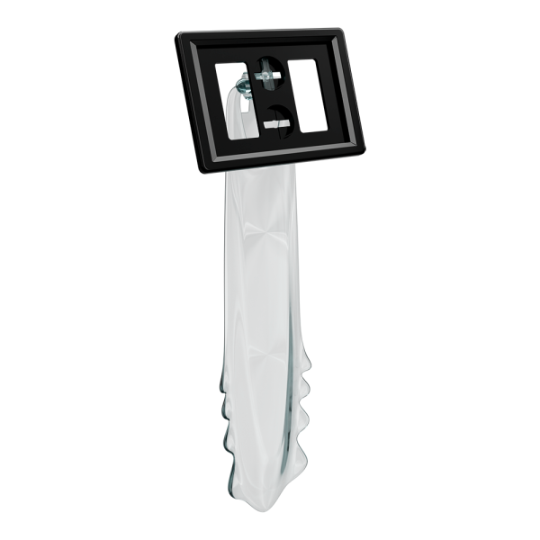 sk_Рамка ТЕХНО А8 черная, прозрачный держатель TECHNO STICK-ICE