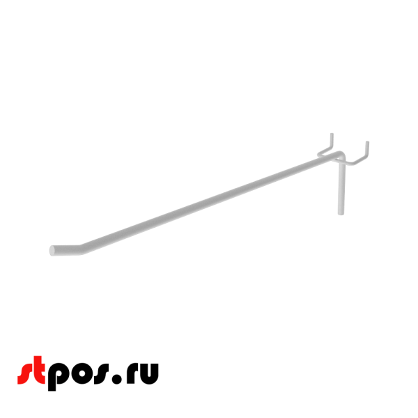 00_Крючок для экономпанели штыревой 275 мм усиленный, RAL9003, Белый