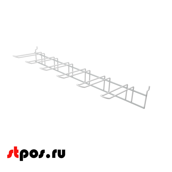 00_Гребенка 6-язычковая (длина крючка 170мм) ПФ-625, Белый