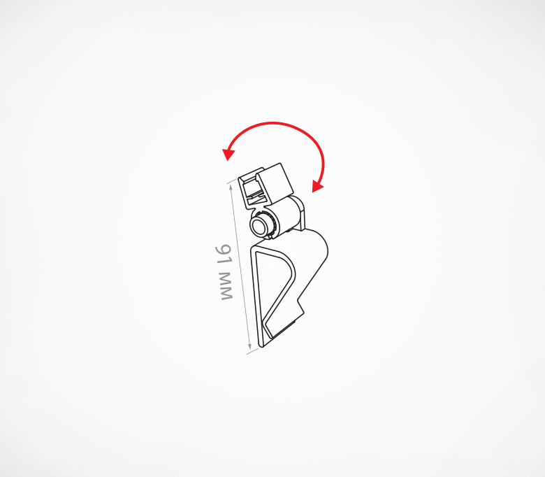 03_Универсальная клипса-держатель пластиковой рамки с регулируемым углом наклона FRAME CLAMP