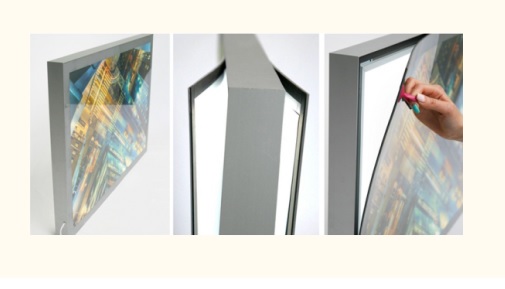 02_Световая двусторонняя панель, подвесная MAGNETIC MOBILE с креплением и тросом