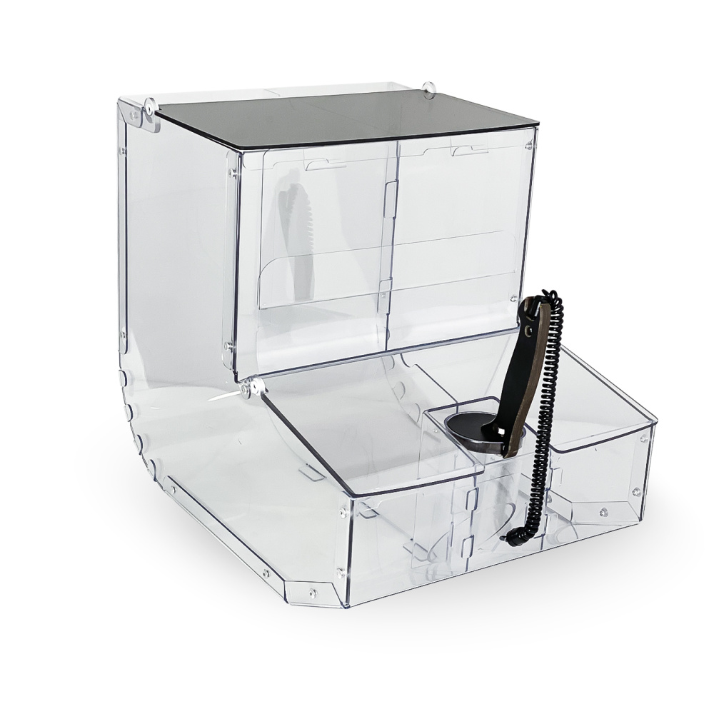 1_Полочный ротационный контейнер для сыпучих продуктов L7 7л, с цд, прозрачный