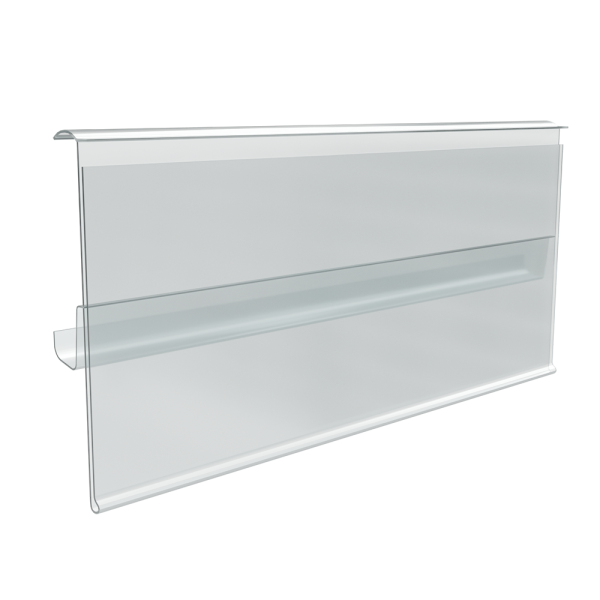 sk_Ценникодержатель полочный TEN39 длина 100мм, Прозрачный