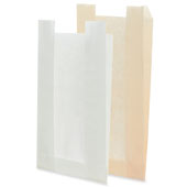 01_Бумажные пакеты с V-дном с окном, ОДП белая, 200(100)х340х60 мм