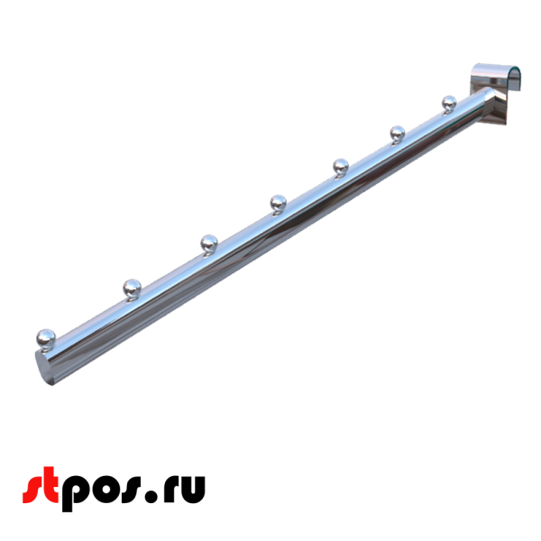 00_Кронштейн на трубу 30х15 мм, 400мм, Хром