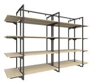 Стеллаж-гондола с элементами ЛДСП