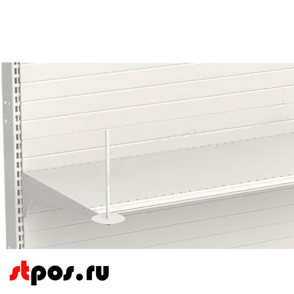 00_Кронштейн-держатель на полку для пакетов в рулоне 400 мм, Глянец, RAL9016 Белый