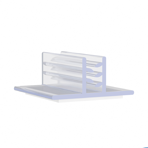 sk_Угловой захват cамоклеящийся на вспененном скотче SGT-25, 25х25 мм, Прозрачный