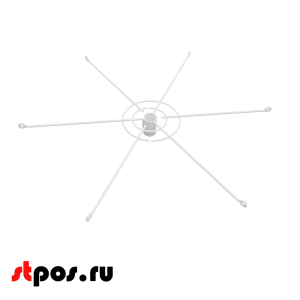 00_Дисплей 6-и штыревой для использования с замком, RAL9016, Белый