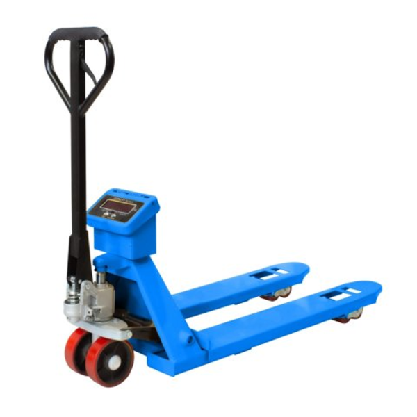 sk_Тележка гидравлическая CW20 (грузопод.2000кг,колеса полиур,1150x550мм,красная,двойные полиур.ролики)