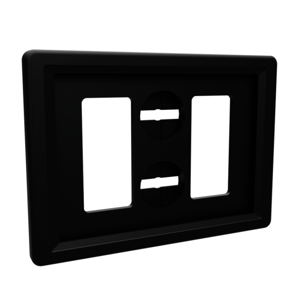 sk_Рамка пластиковая серии ТЕХНО МИНИ формата А8 TM A8, Черный