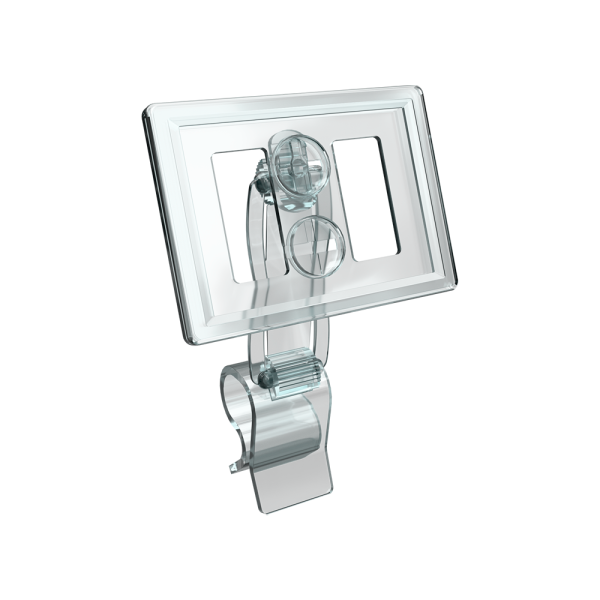 sk_Рамка ТЕХНО А8 прозрачная, прозрачный держатель TECHNO CL-UNBO 40мм