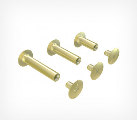 04_Винт полиграфический металлический BINDING SCREW, 10, 15, 20 мм, Золотой 04_Винт полиграфический металлический BINDING SCREW, 10, 15, 20 мм, Золотой