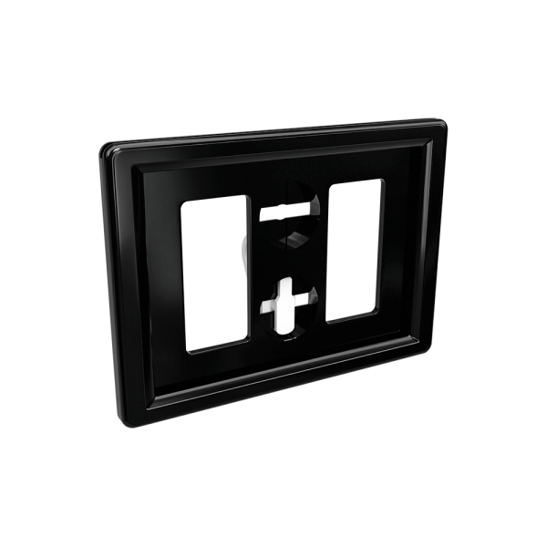 sk_Рамка ТЕХНО А8 черная, белый держатель TECHNO W-CLIP