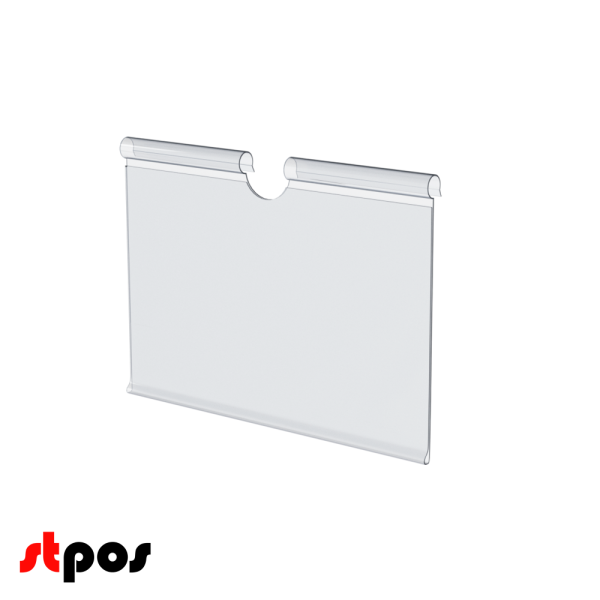 00_Ценникодержатель на крючок откидной VH 52 длина 70мм, прозрачный