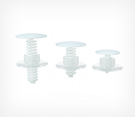 01_Универсальная заклепка QUICK-SNAP с плоским замком, Белый