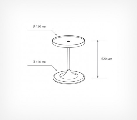 03_Схема дисплея UNIBOWL-RX-1, 1 пластиковая полка, Белый