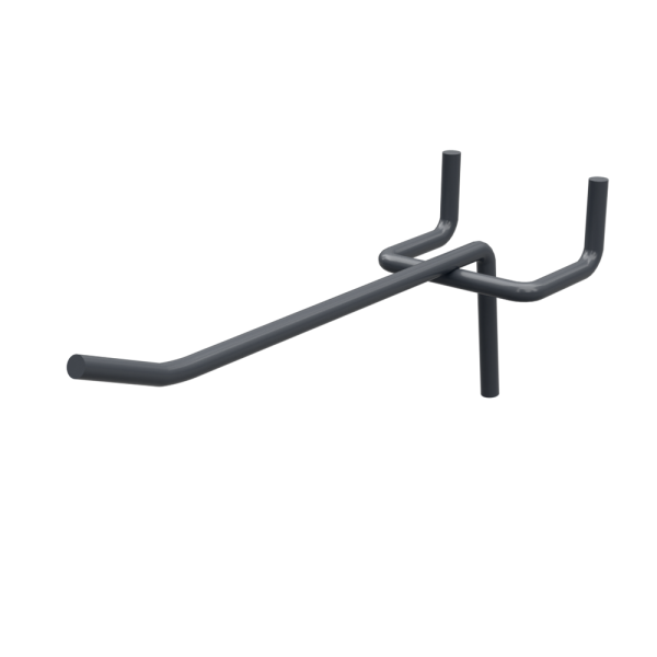 sk_Крючок для перфорации одинарный 150мм, d5мм, шаг 45, RAL7024 Серый