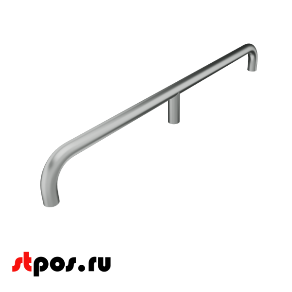 00_Отбойник прямой 1500мм, УСИЛЕННЫЙ, хром (три точки крепления)