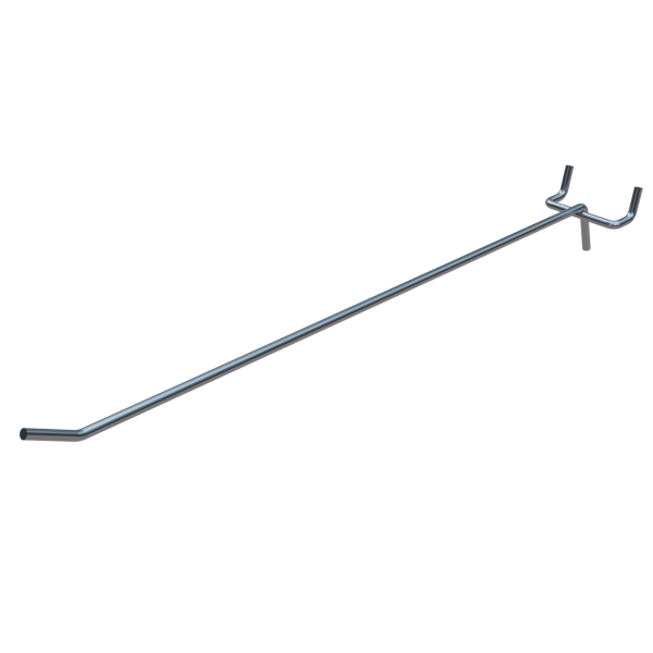 sk_Крючок для перфорации одинарный 400мм, цинк-хром, d5, шаг 50