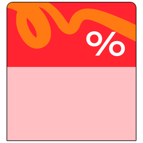 sk_Шелфстоппер stpos TAPE из ПЭТ 0,3мм в ценникодержатель, 70х75 мм 