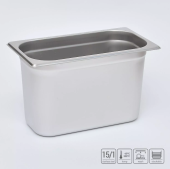 Гастроёмкость из нержавеющей стали 325х176х200 мм (GN1/3 h200), 6,6 л 