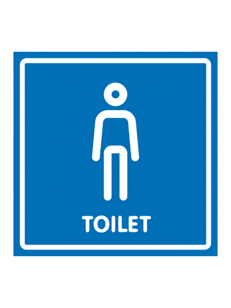 sk_Табличка Туалет мужской на двустороннем скотче 200х200 мм