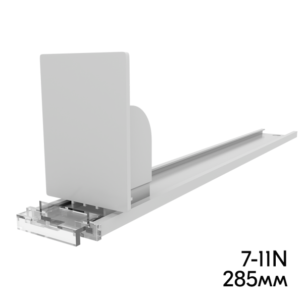 sk_Пружинный толкатель 38х50мм FORTA NORMA-0 7-11N, 7-11 ньютонов, без ограничителя, 285мм, серый