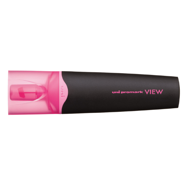 sk_Текстовыделитель клиновидный 1-5мм Uni Promark View, Розовый