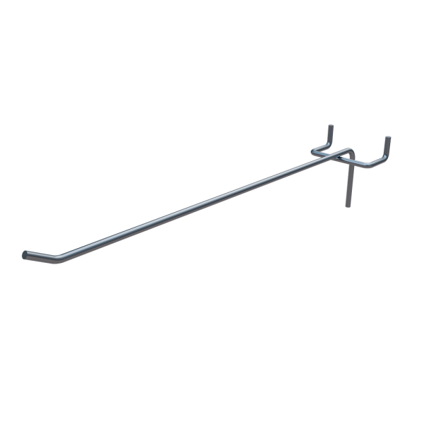 sk_Крючок для перфорации одинарный 250мм, цинк-хром, d4мм, шаг 50