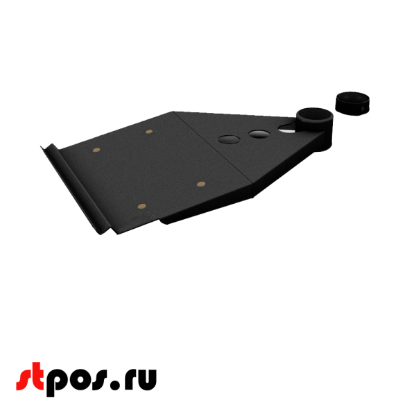 00_Полка для клавиатуры 160 мм, Муар, RAL9005 Чёрный