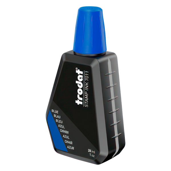 sk_Краска штемпельная TRODAT 7011, 28 мл, на водной основе, синяя