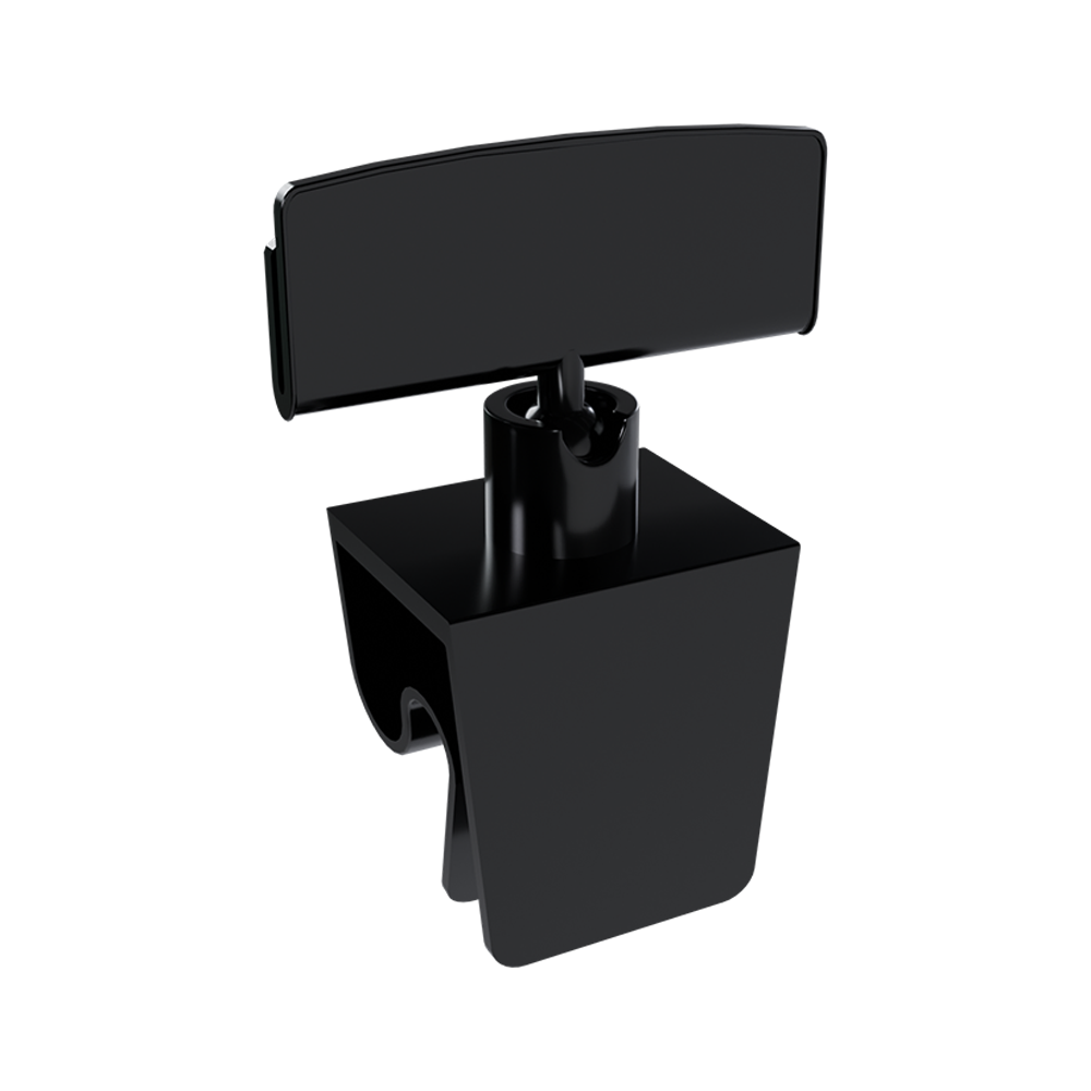 sk_Ценникодержатель универсальный на клипсе CL-CLIP, ножка   0мм, Черный