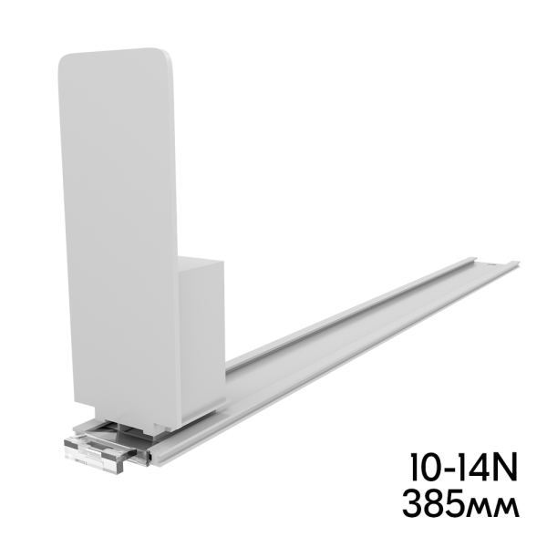 sk_Пружинный толкатель 40х100мм FORTA MAGNA-0 10-14N ,10-14 ньютонов, без ограничителя, 385мм, серый