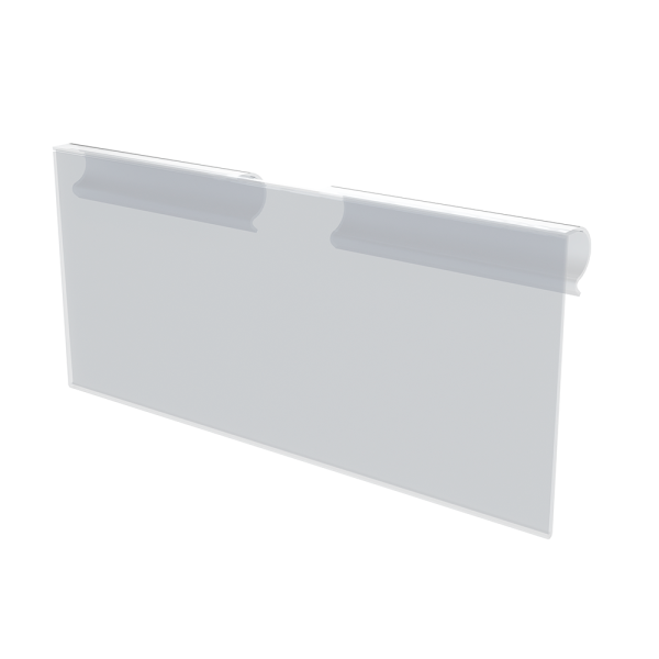 sk_Ценникодержатель на крючок откидной RH 39 длина 70мм, прозрачный