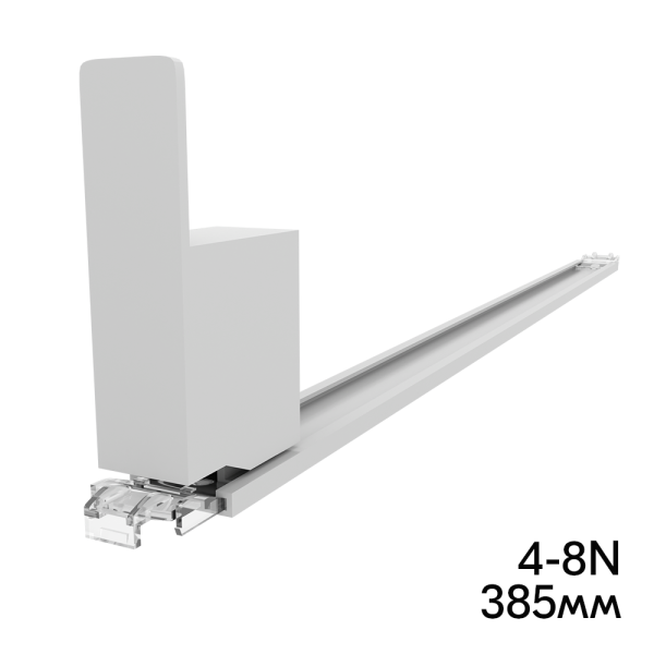 sk_Пружинный толкатель 15х68мм FORTA SLIMA-0 4-8N, 4-8 ньютона, без ограничителя, 385мм, серый