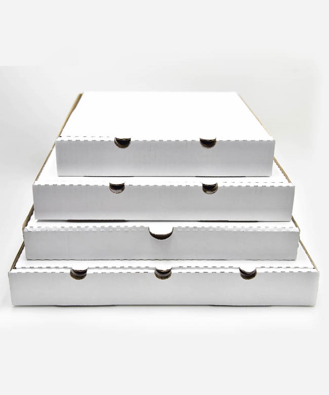 02_Коробка для пиццы, Белый