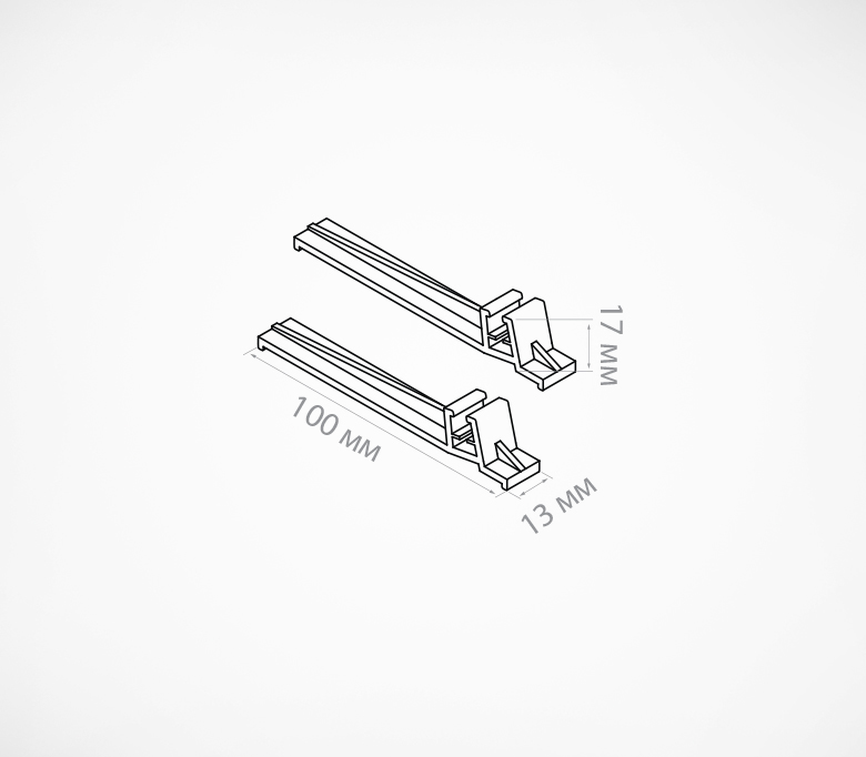 03_Держатель пластиковой рамки под углом 75˚, настольный, прозрачный, BASE-75