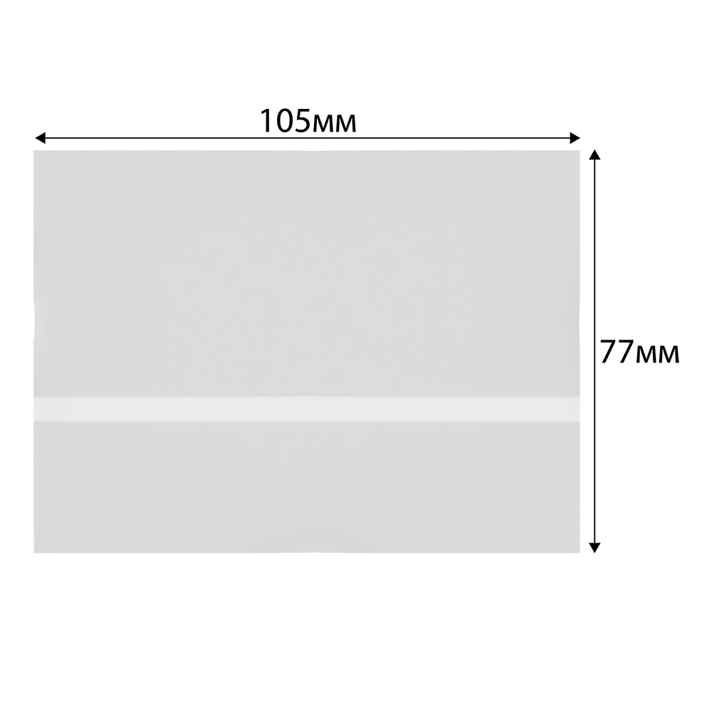 stpos_OM1_Карман для ценника С-PRICER 105х75мм горизонтальный, ПЭТ прозрачный