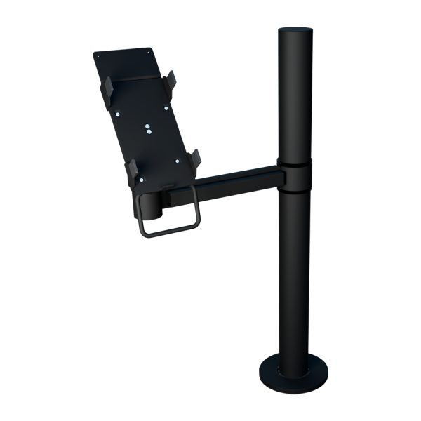 sk_НАБОР Стойка с кронштейном для держателя пин-пада, Муар, RAL9005 Черный
