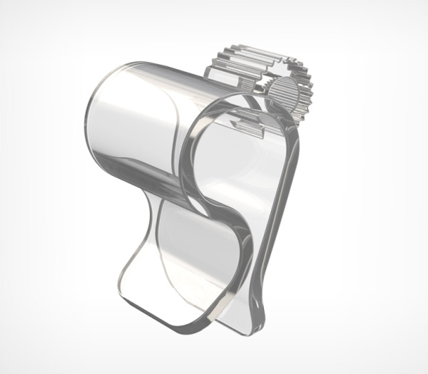 01_Держатель -зажим DELI-CL, Прозрачный