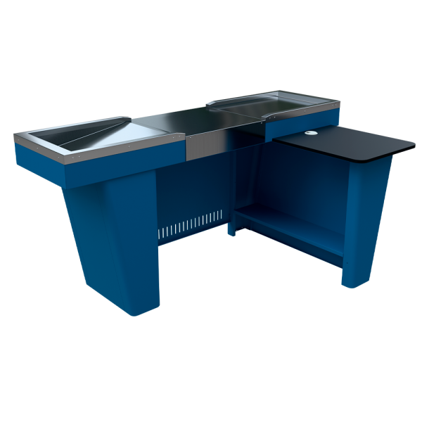 sk_1_Кассовый бокс Stream M-150N v3.0 (шлиф.нерж,вырезы под ДЯ,МК 2Т,глубокий накоп)RAL5005,Синий,правый