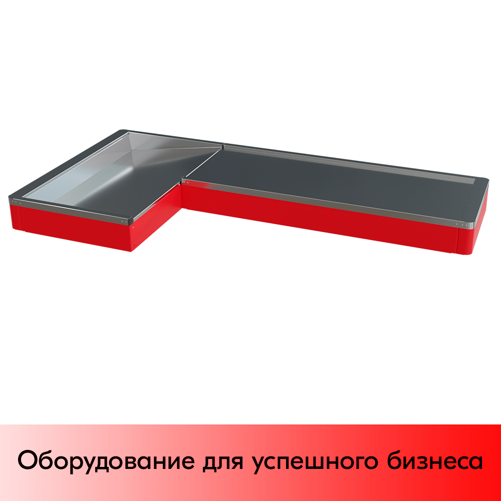 03_Рабочая поверхность для КБ ММ ECO PLUS XL, широкий нак., длина 1900мм, МЕТАЛЛ, RAL3020, Красный