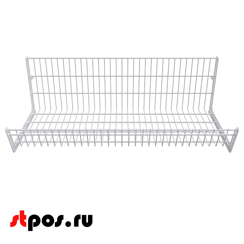 02_Основание корзины сетч.навесной 400х1000х300мм (унив.для 25 50серии), Глянец, RAL9016 Белый