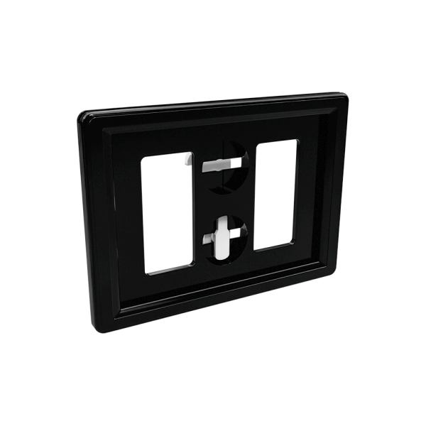 sk_Рамка ТЕХНО А8 черная, белый держатель TECHNO PRICER CLIP