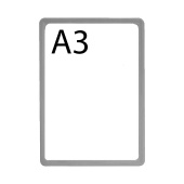 Пластиковая рамка с закругленными углами формата А3 (297х420мм), PF-А3, Серый