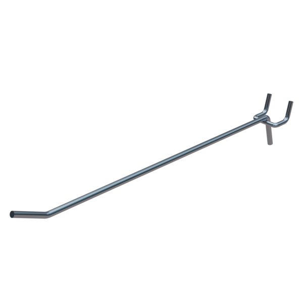 sk_Крючок для перфорации одинарный 300 мм, цинк-хром, d5мм, шаг 25