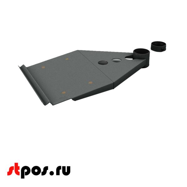 00_Полка для клавиатуры 160 мм, Муар RAL7016 Серый