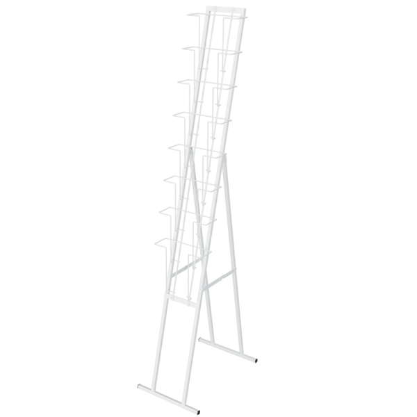 sk_КОМПЛЕКТ Буклетница складная с дисплеем 8 ячеек А4 вертикальная, RAL9016, Белый