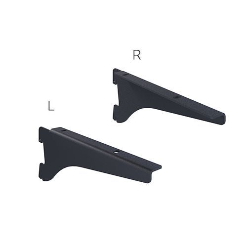  stpos_ Полкодержатель GLS 23L  200мм,(правый),  Муар, Черный